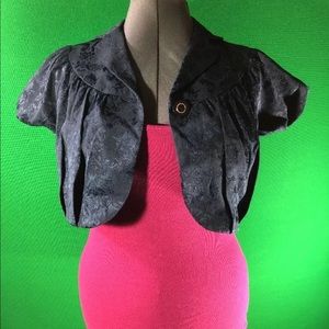 forever 21 Blue Crop Jacket Size Medium